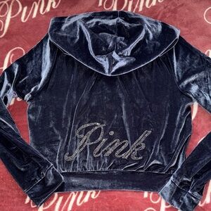 Victoria's Secret Velvet Jacket in Deep Blue
